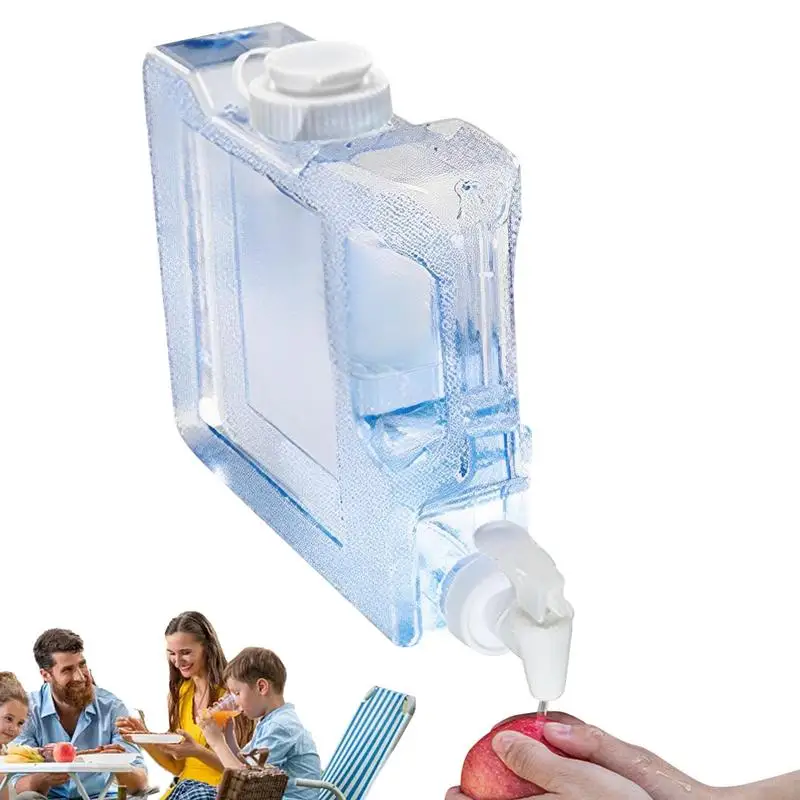 Camping Water Dispenser Portable Water Canteen Water Container With Handle For Survival Backpack Parties Outdoors Hiking