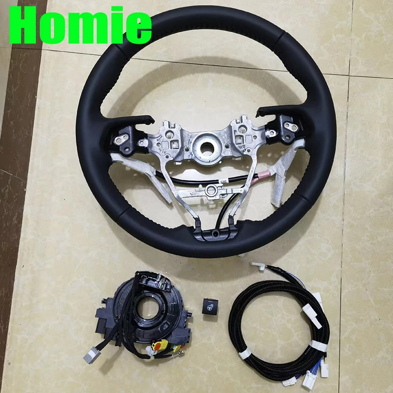 Aroham Genuine Leather Heating Steering Wheel For Toyota Camry Corolla RAV4 2018 2019 2020 2021 2022