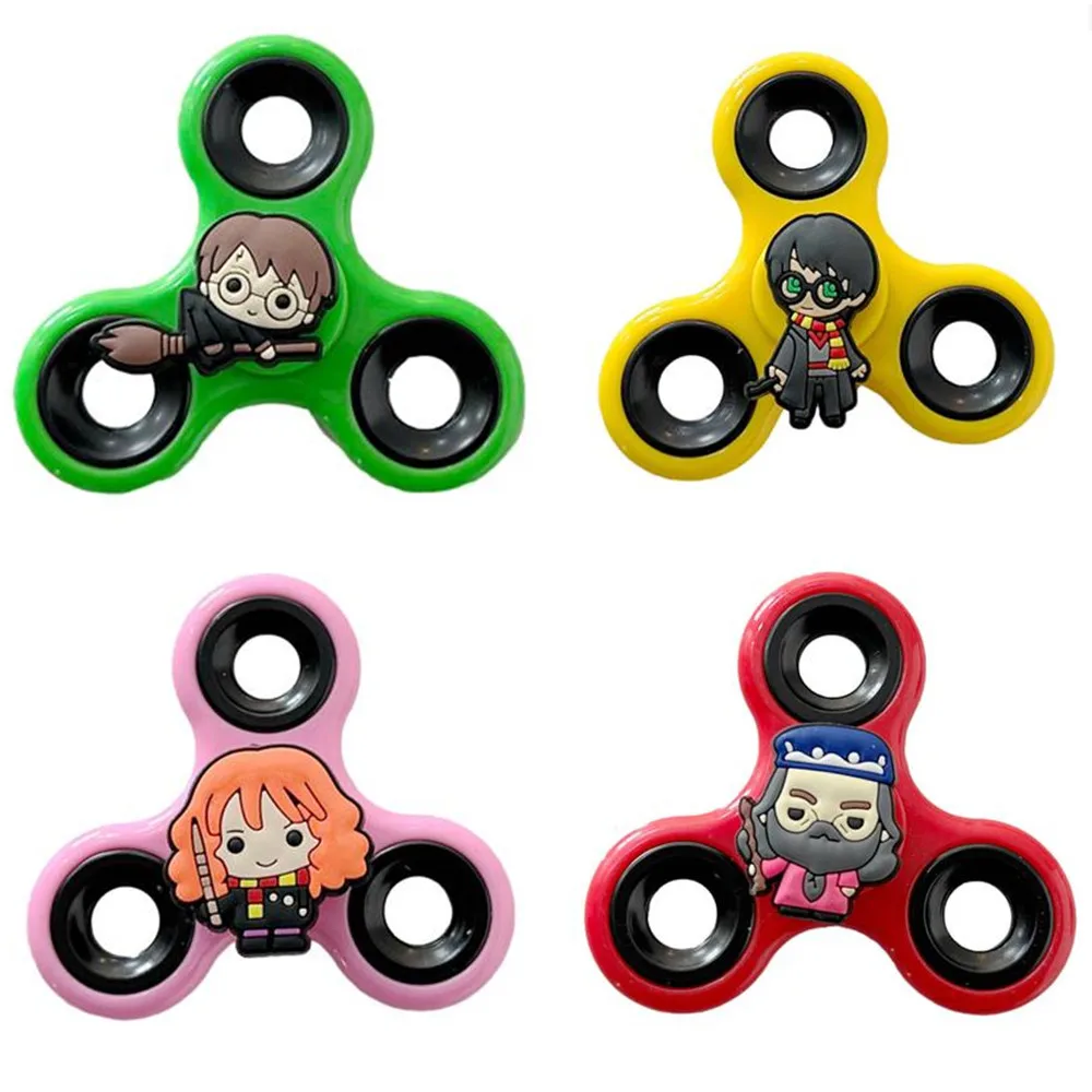 1 Pieza de Figura de Acción de Harry Potter, Spinner Mágico, Hogwarts, Dumbledore, Snape, Modelo de PVC, Spinner Antiestrés, Juguete de Regalo
