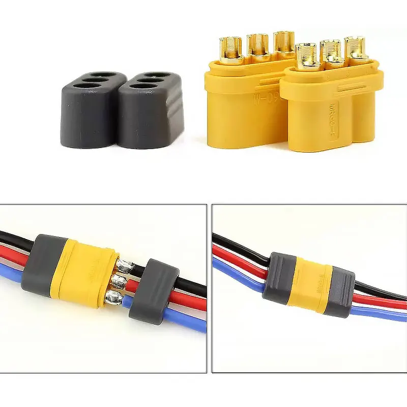 MR30 MT30 MR60 MT60 Male Female Plug With Protector Sheathed Cover 3.5mm 3 Core Connector T Type Plug Connector