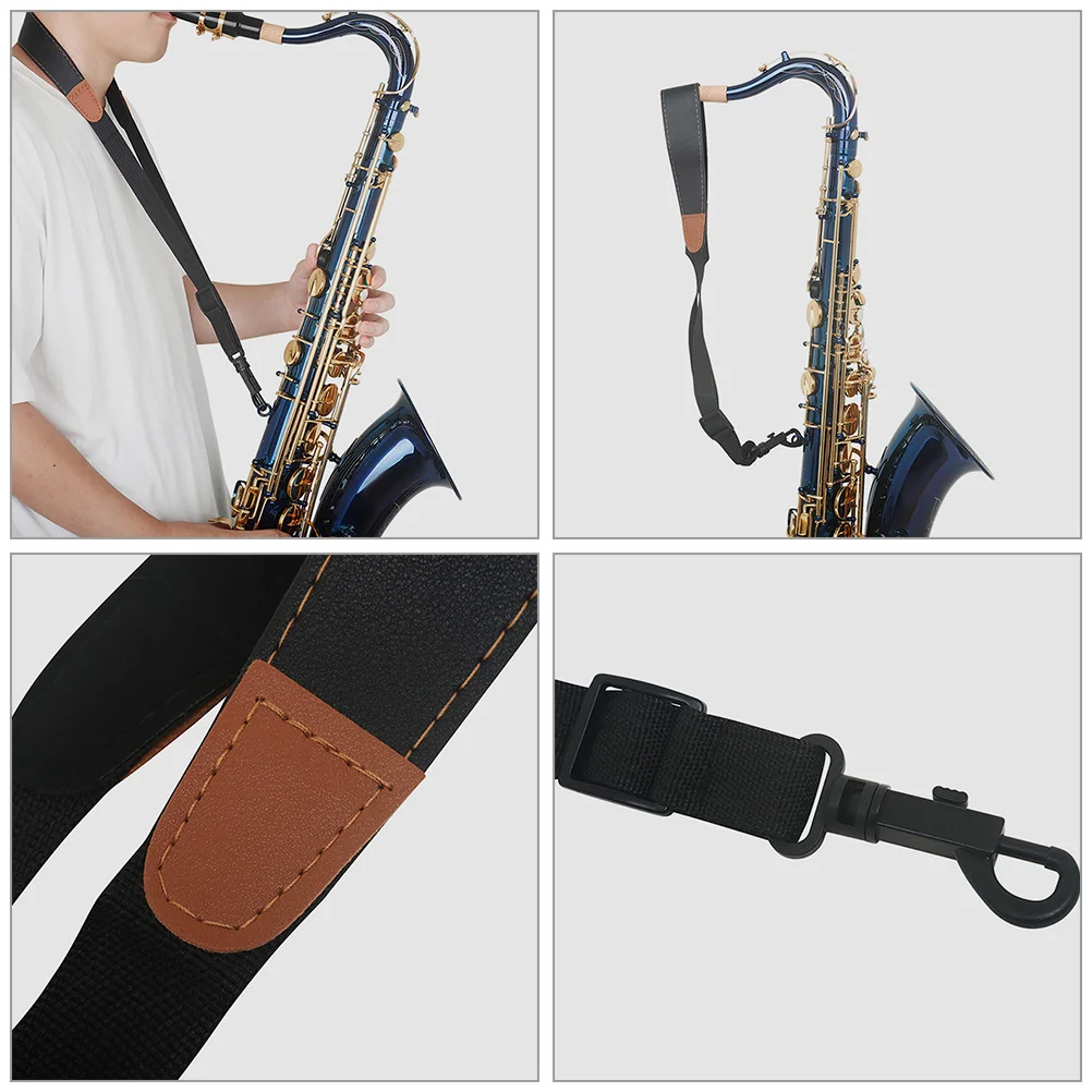 

2 Pcs Saxophone Strap Neck Straps Tenor for Alto Adjustable Shoulder Accessories