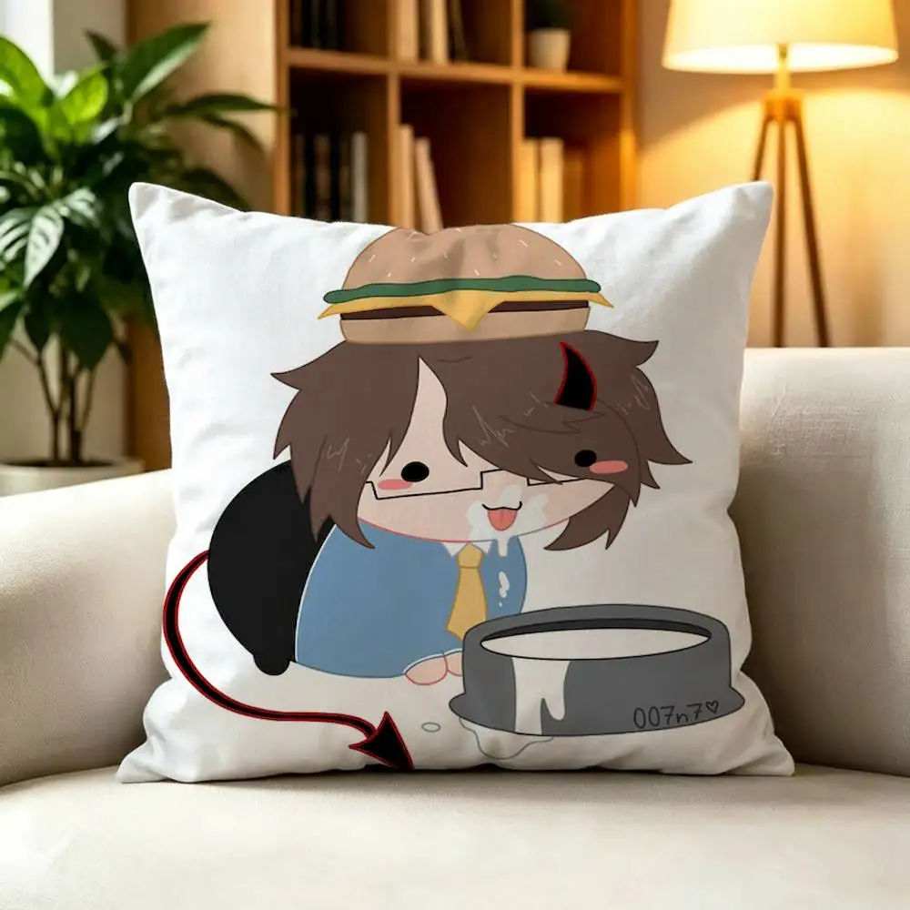 Game 007n7 Funny  Double-Sided Printed Cushion Cover Bedroom Bedside Sofa Pillow Case