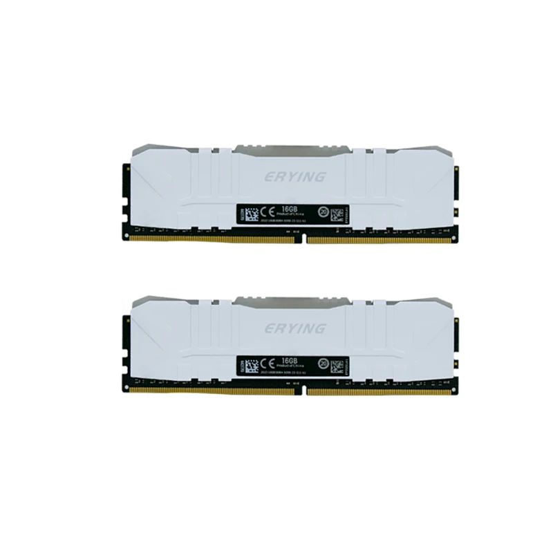 ERYING(2 pièces) Mémoire RAM de bureau DDR4 16 Go 16 Go 3200Mhz XMP RVB Mémoire de jeu U-DIMM personnalisée pour kit i9 i7 Carte mère