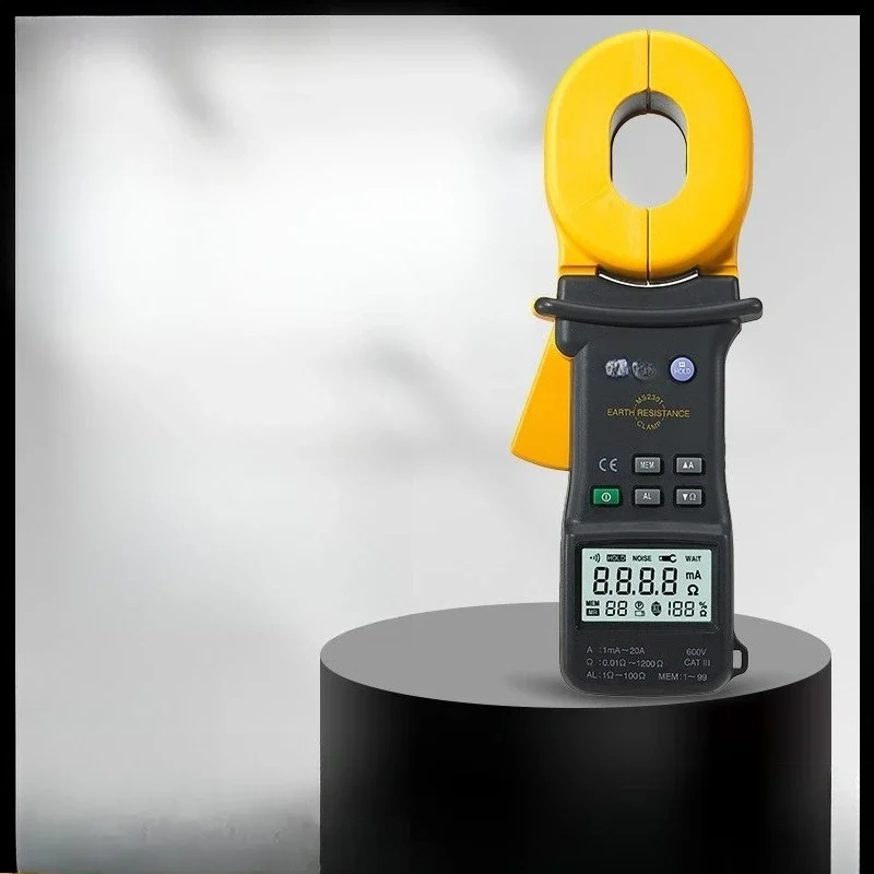 Digital Intelligent Clamp Grounding Resistance Tester Ground Network Resistance Meter