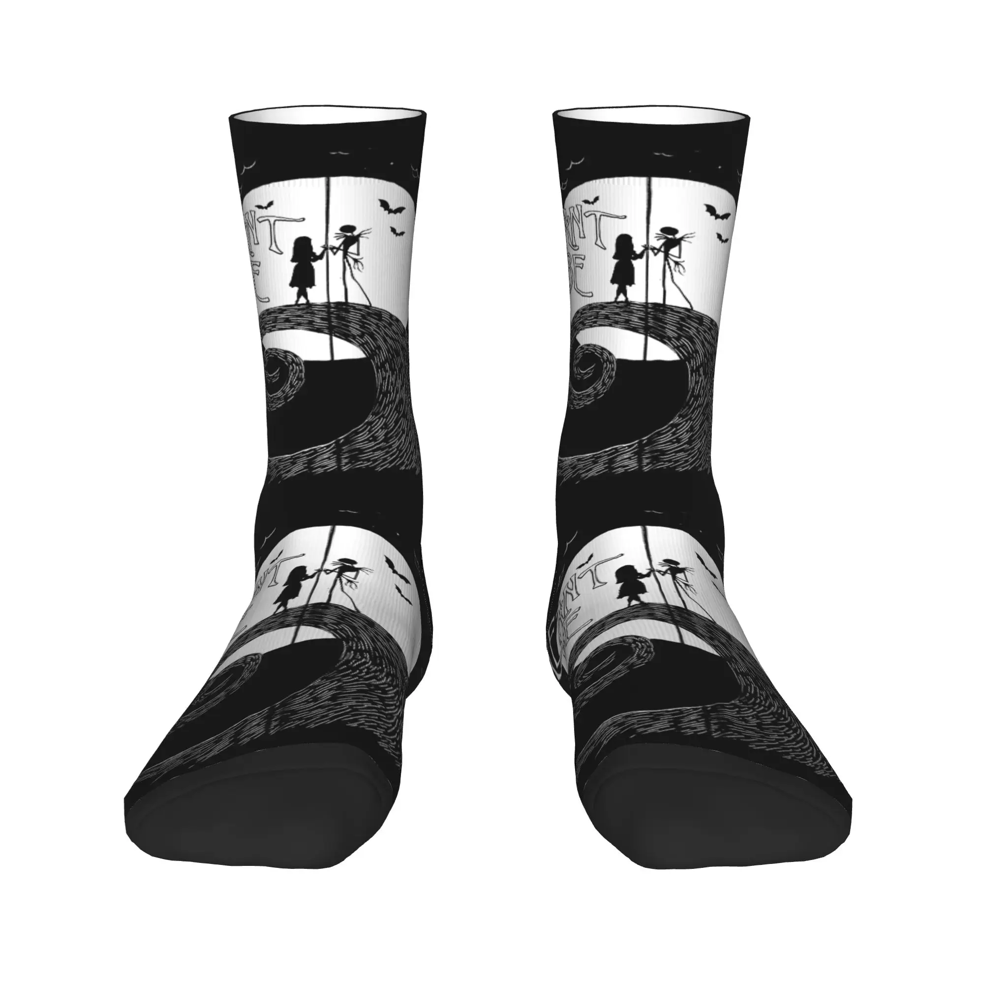 

Nightmare Before Christmas Men Women Crew Socks Unisex Halloween Movie Jack Skullington Spring Summer Autumn Winter Dress Socks