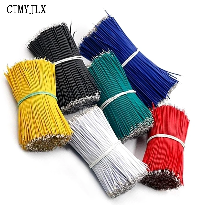 300PCS 24AWG Tin-Plated Breadboard PCB Solder Cable 24AWG 8CM Fly Jumper Wire Cable Tin Conductor Wires 1007-24AWG Wire DIY Kits