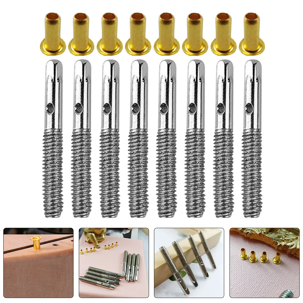 

8 Sets String Screw Accessories Metal Piano Loose Tuning Pin Instrument Accessory Lyre Pins Musical