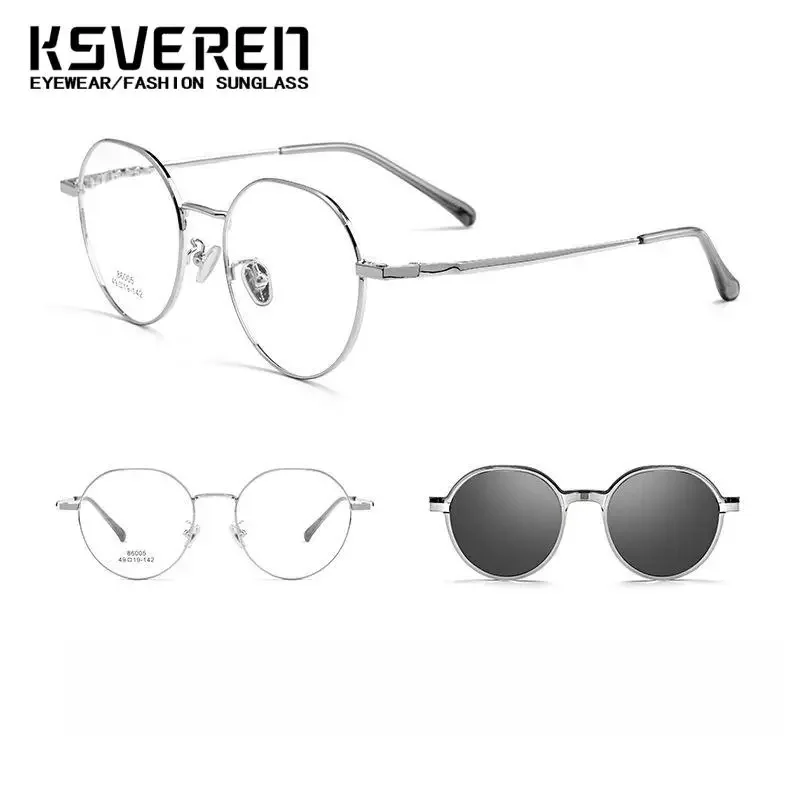 نظارات قراءة دائرية كلاسيكية مريحة ومريحة بإطار نظارات طبية للرجال والنساء #4