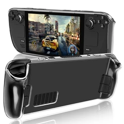 Transparent TPU Case Shell Compatible with Steam Deck Host Anti-drop Protective Cover Back Sleeve For Steam deck Accessories