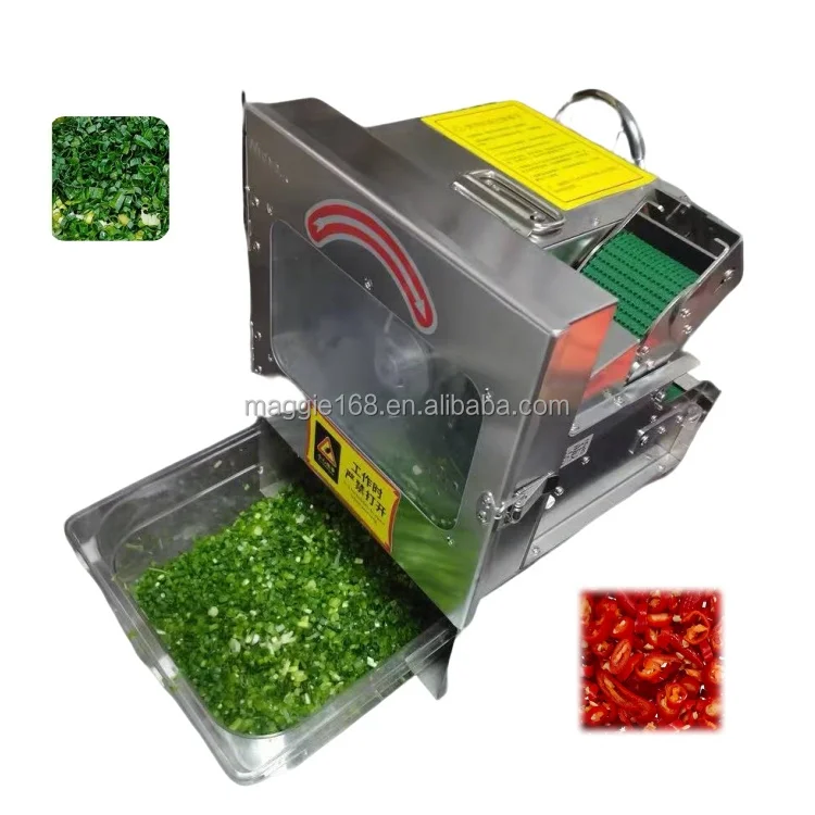 

150 KG/H 220V 110V Multifunctional Green Onion Vegetable Chopper Restaurant Hotel Vegetable Cutting Machine Soft Fruit Cutter