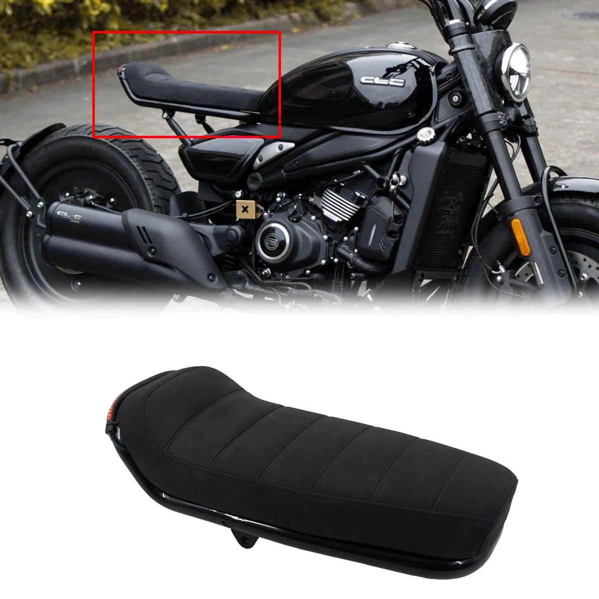 

For CFMOTO 450CLC modified single seat cushion dedicated waterproof single seat caterpillar cushion CLC450 CL-C450