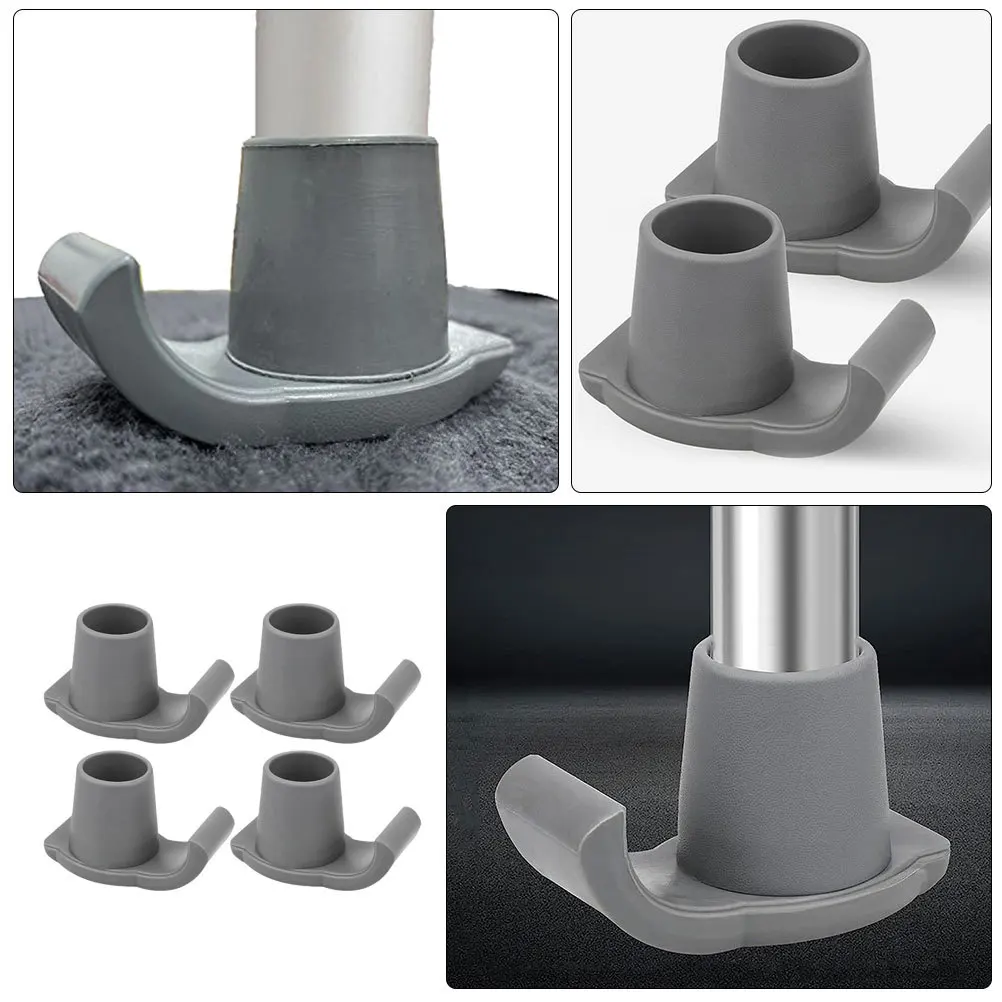 

4Pcs Walker Ski Glides Nonstick Walker Feet Glides Heavy Duty Anti Skid Walking Cane Replacement Tips Nonstick Crutch Tips