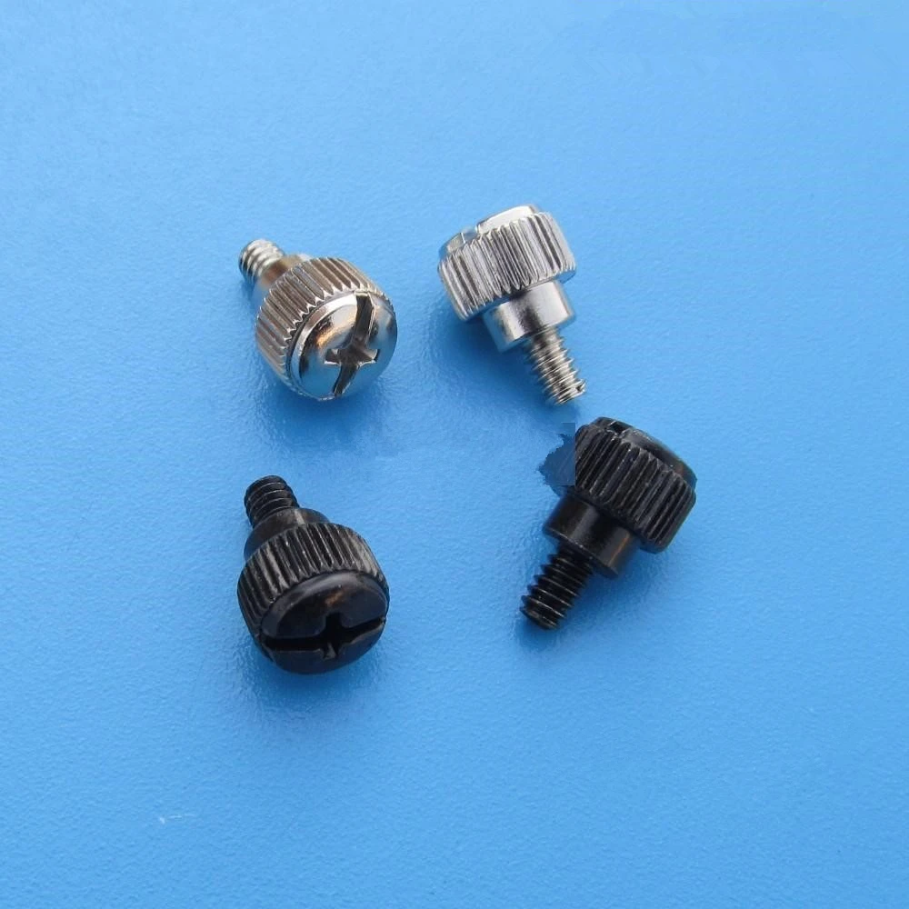 10Pcs 6#-32*6 Thread Teeth Computer PC Case Cooling Fan Toolless Adjustment Screw Thumbscrews Thumb Screw M3.5