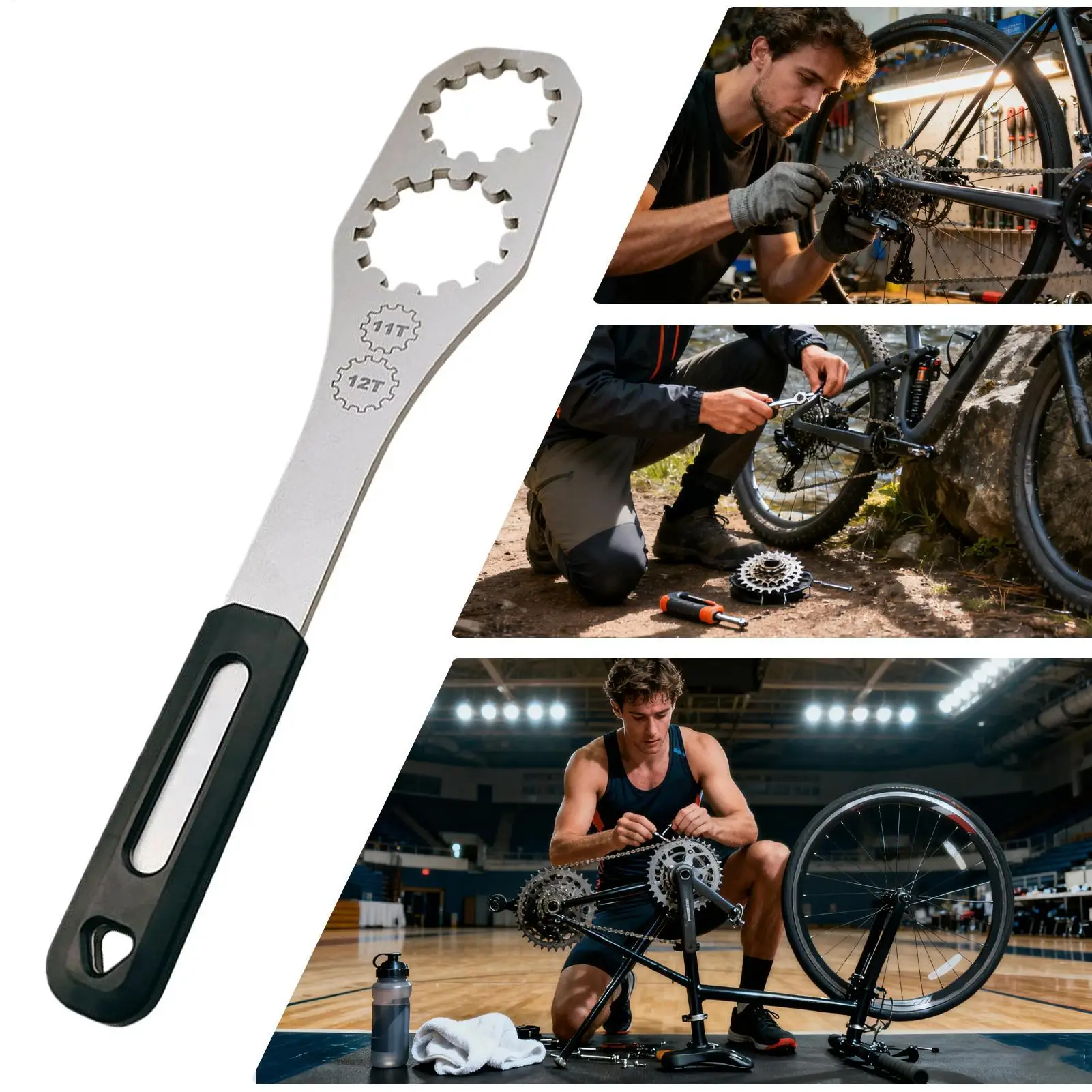 أداة إزالة العجلة الحرة لركوب الدراجات، مزيل سحب مدمج دقيق، كماشة كاسيت محمولة للعائلة والمنزل والمرآب الداخلي والخارجي