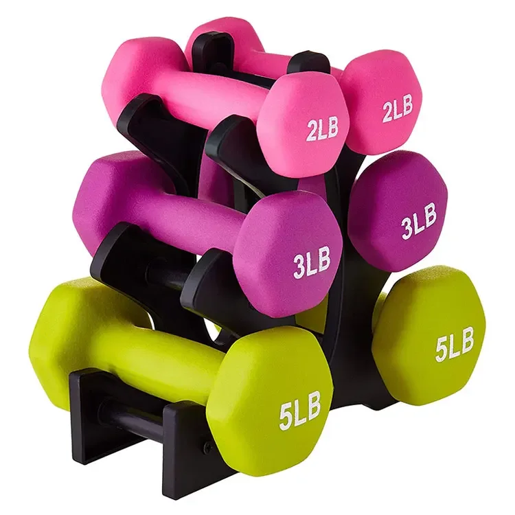 New Product Manufacturers Selling Dip Plastic Dumbbell Gym Exercise Color Cast Iron Dumbbell