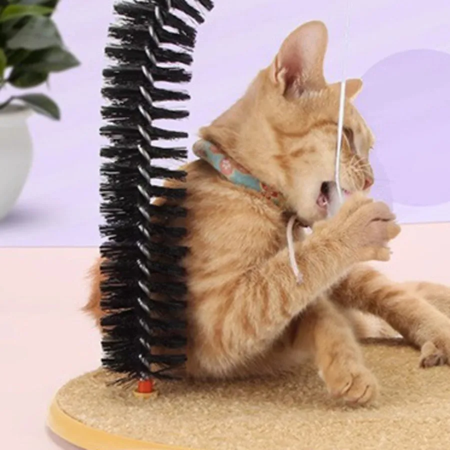 Rubbing Magic Cat Toy Interactive Cats Ball Toys With Mouse Kitten Game Train Stuff Fun Corrugated Paper Cat House Pet Supplies