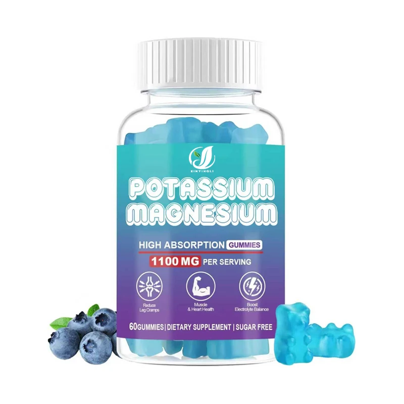 

Potassium Citrate 1100mg Soft Candy, Magnesium Potassium Soft Candy Used To Support Leg Spasms and Muscle Health - Gluten Free
