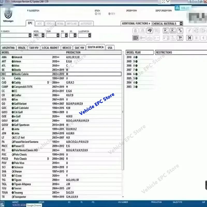 ETKA 8.5 & Elsawin 6.0 Auto Repair Diagnostic Software V/W+AU//DI+SE//AT+SKO//DA Parts Catalog Multilanguage Car Diagnostic Tool