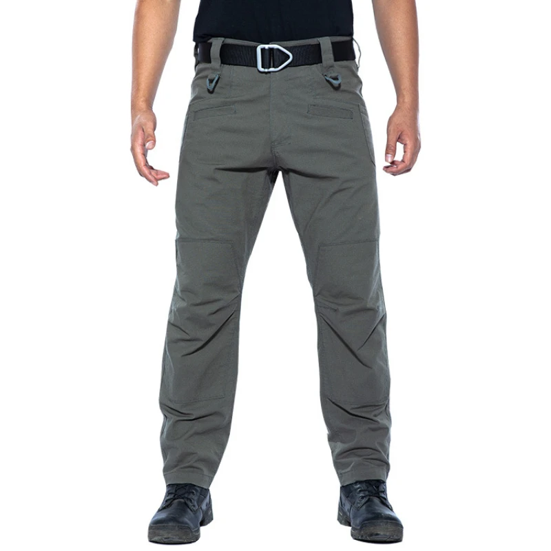 Pantalon de travail élastique multi-poches pour hommes, droit, résistant à l'usure, Cargo décontracté, pantalon militaire tactique d'extérieur, printemps automne