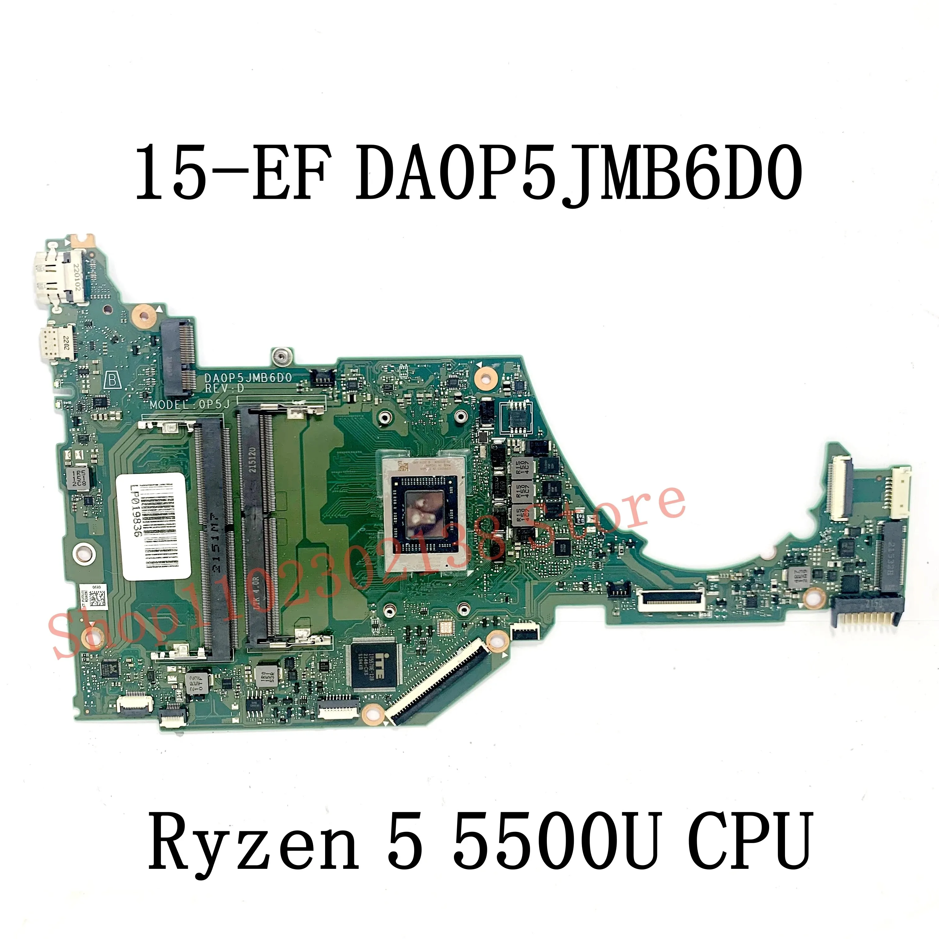 Imagem -03 - Laptop Motherboard Da0p5jmb6d0 r3 5300u r5 5500u r7 5700u Cpu para hp 15-ef 15s-er 15s-eq Teste de 100 Alta Qualidade