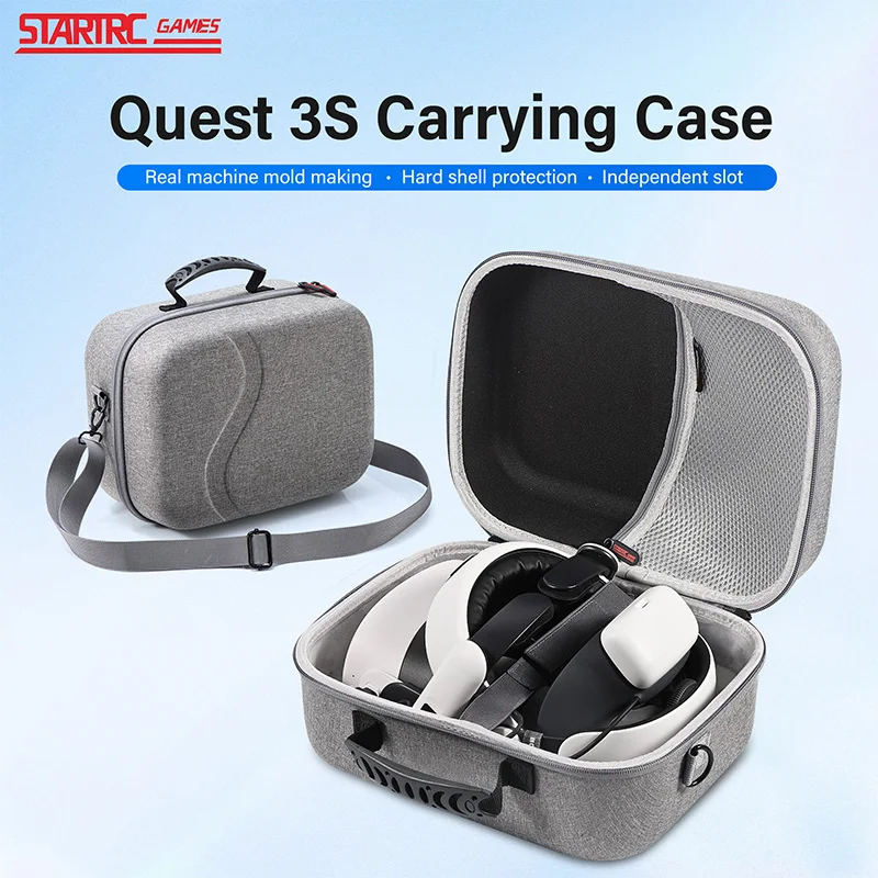 For the new Meta Quest 3/3S VR Glasses storage case One shoulder straddle bag compatible with bobovr headband carrying case