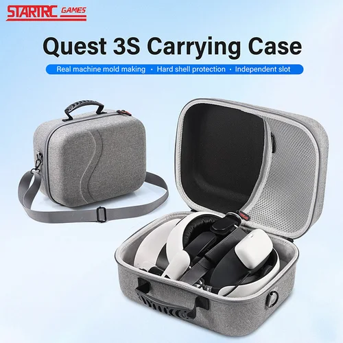 Imagen 1 del producto Estuche de transporte para BOBOVR M3 Pro BOBOVR S3 Pro Meta Quest 3 Kiwi Elite Headwear VR gafas bolsa de almacenamiento portátil Universal
