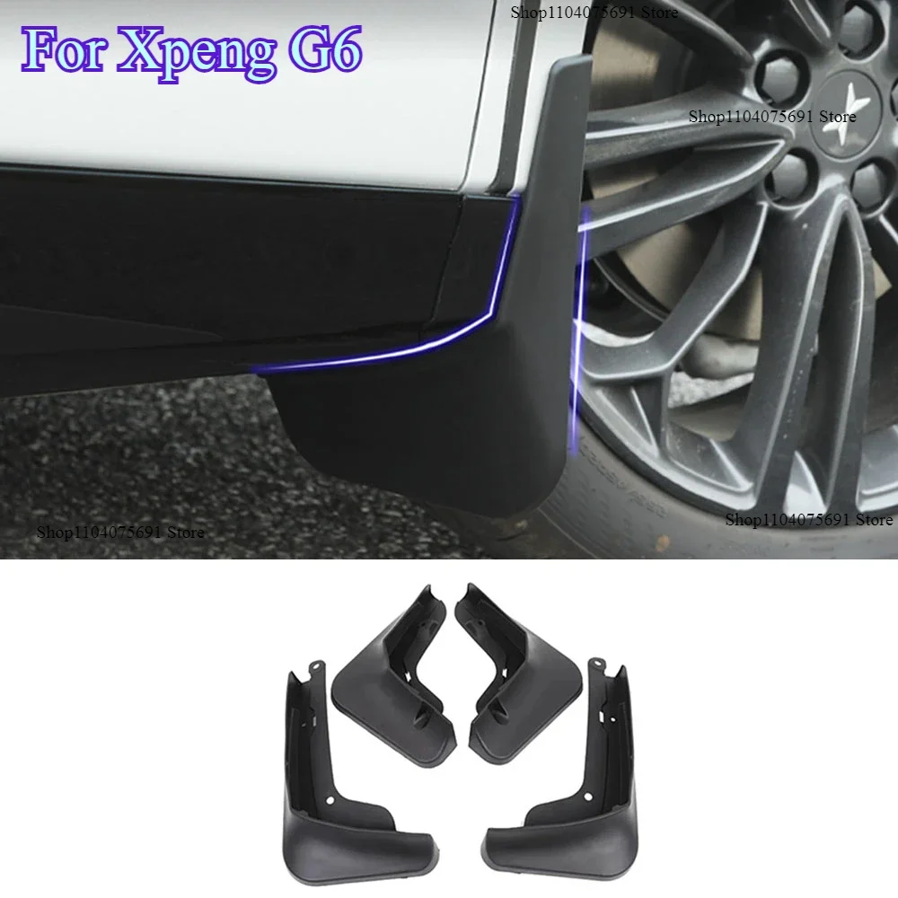 

For Xpeng G6 2023 2024 Xiaopeng G6 ABS Car Mud Flaps Splash Guard Mudguards MudFlaps Front Rear Fender Auto Accessories