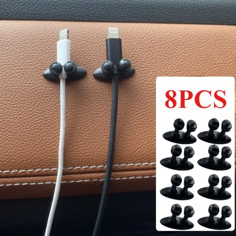 

8 шт., фиксирующий кабель для передачи данных, многофункциональный автомобильный кабель, мини-украшения, зарядное устройство для телефона, зажим для хранения кабеля, аксессуары для интерьера