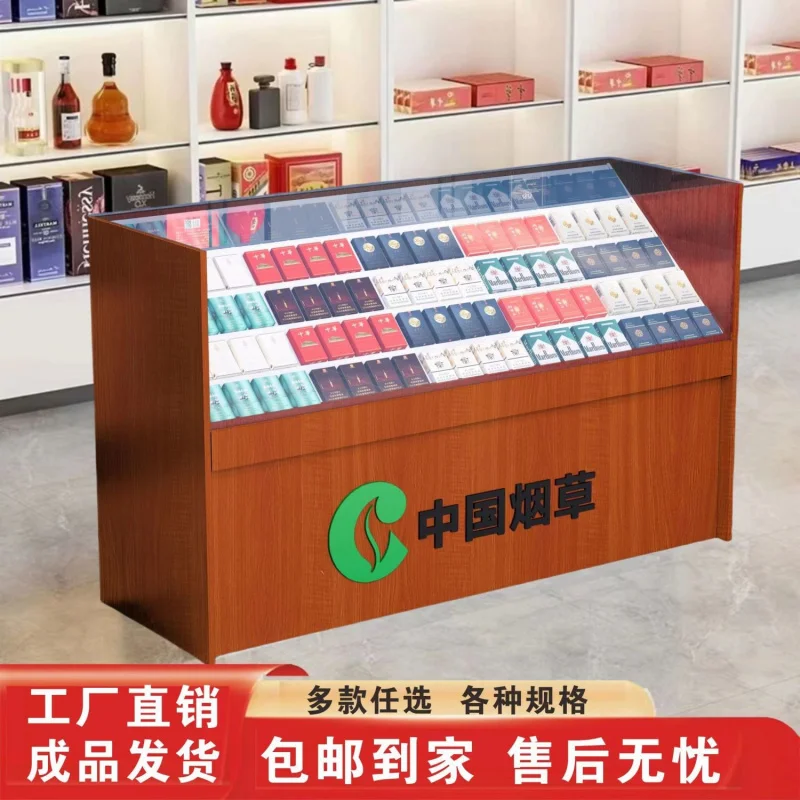 

Custom. Convenience Store Tobacco Cabinet Showcase Supermarket Cashier Integrated Assembled Cabinet Incense Tobacco Cabinet Temp