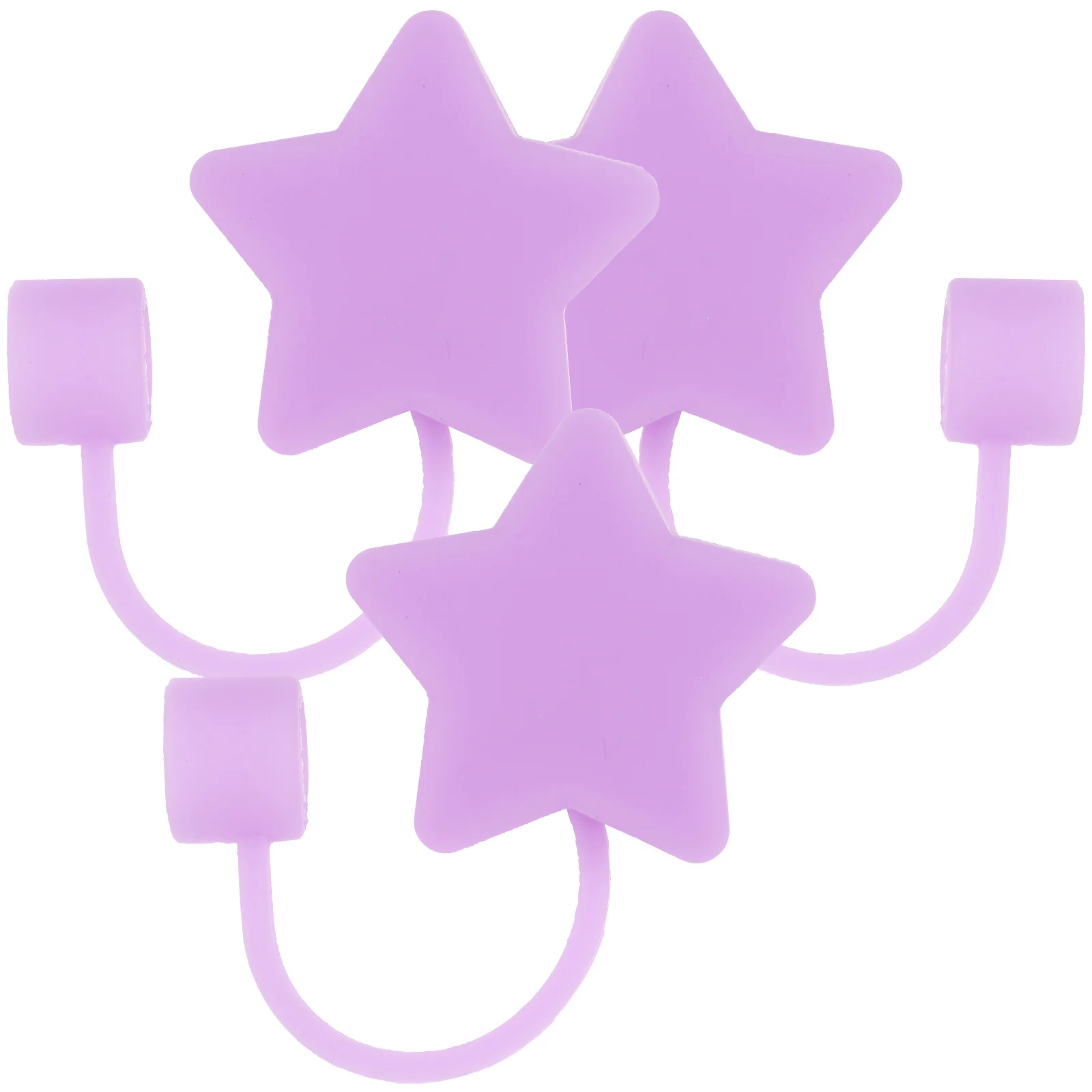 

3Pcs Silicone Straw Caps Reusable Protective Covers Cartoon Straw Tips End Covers for Cups Travel Party Office