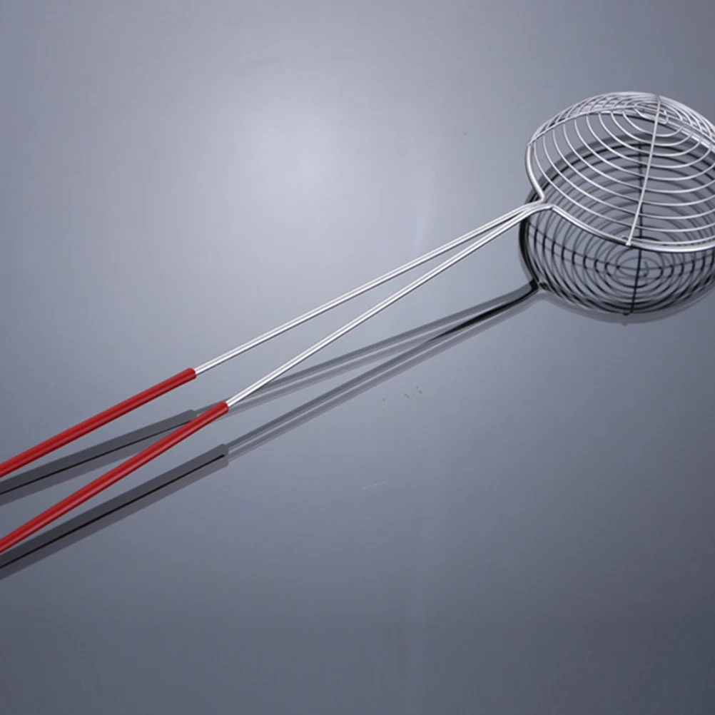 

4Pcs Stainless Steel Wire Skimmer Spoon Mesh Strainers Small Strainers for Hot Pot Deep Fryer Bubble Tea Kitchen