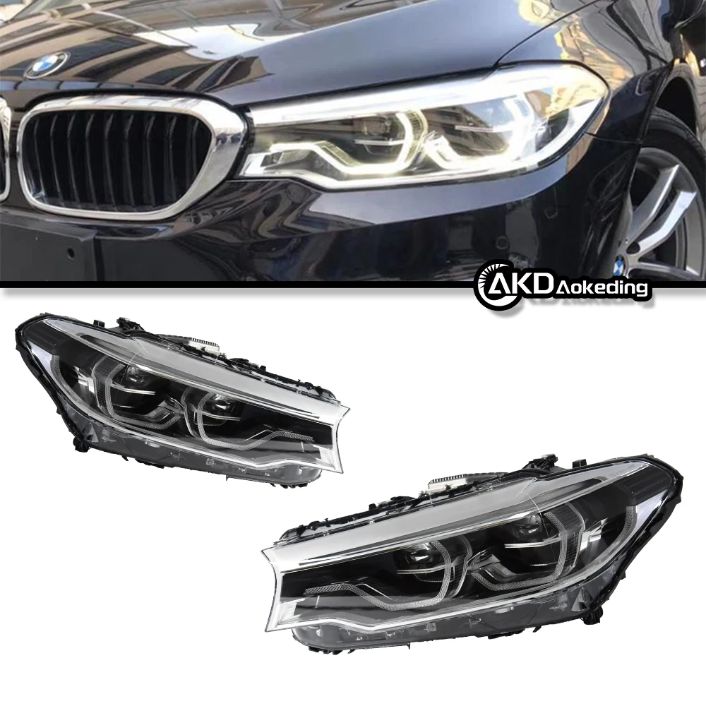 Auto Parts For BMW G30 G38 Headlights 2018-2022 5 Series  Styling LED Daytime Lights Dual Projector Car Accesorios Modified