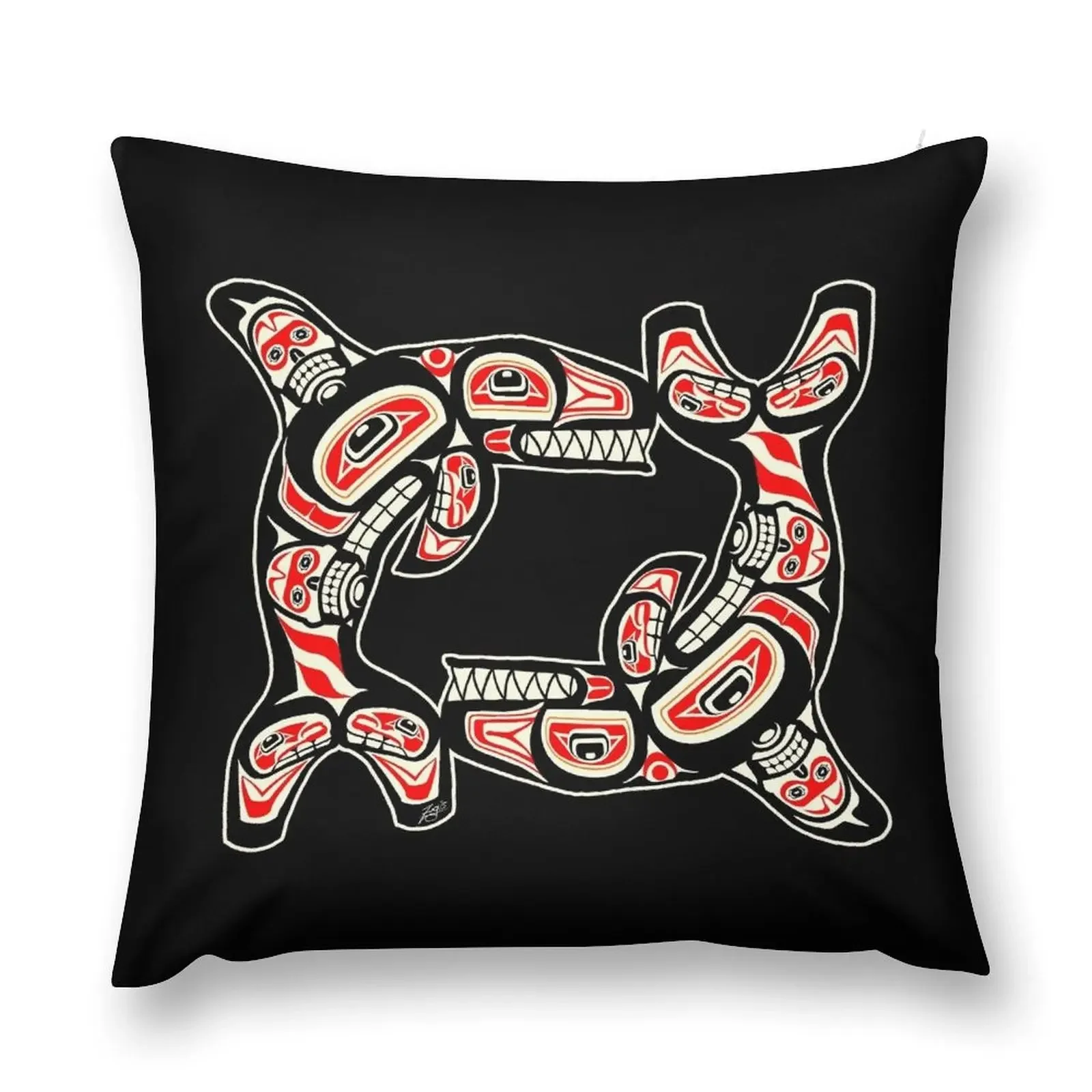 

Alaskan Whale Throw Pillow Rectangular Cushion Cover Pillow Cover Custom Cushion Photo pillow