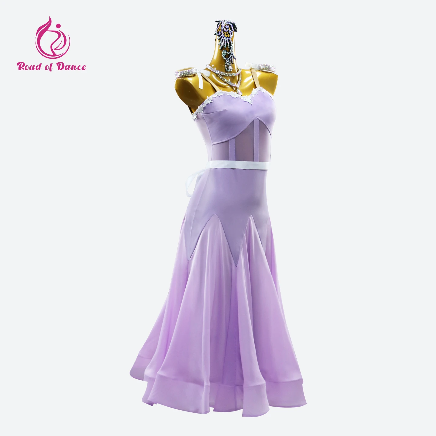 Vestito da flamenco per ragazze, sala da ballo, costume da drag queen, abiti da ballo moderni, set da stadio di valzer, abito lirico per festa di nozze di valzer femminile