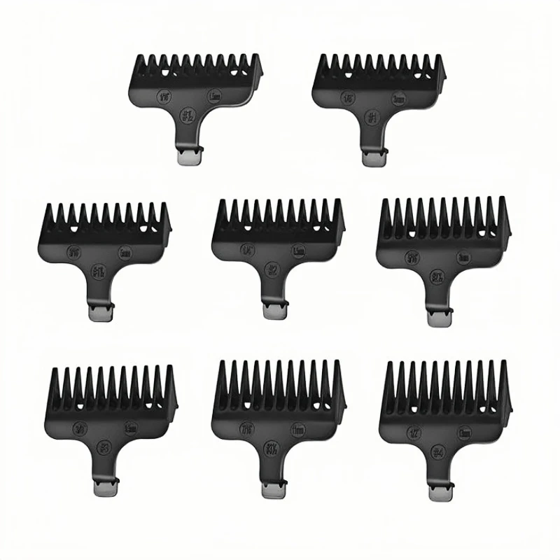 8Pc/set Beard Trimmer Guide Comb for Wahl 40mm Detachable T-Blade series hair clippers Limit combs 9818/9864/9888/ 9898/9816