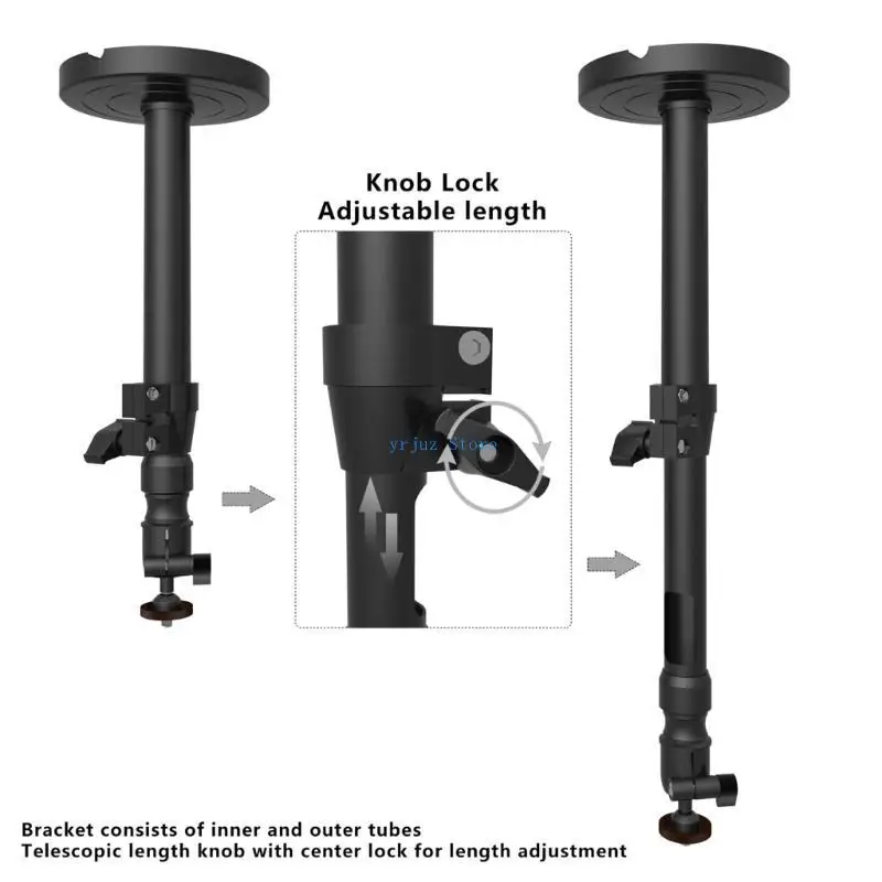 

583D Flexible Small Projector Ceiling Mount Easy Installation, 360°Rotation, 180°Tilt