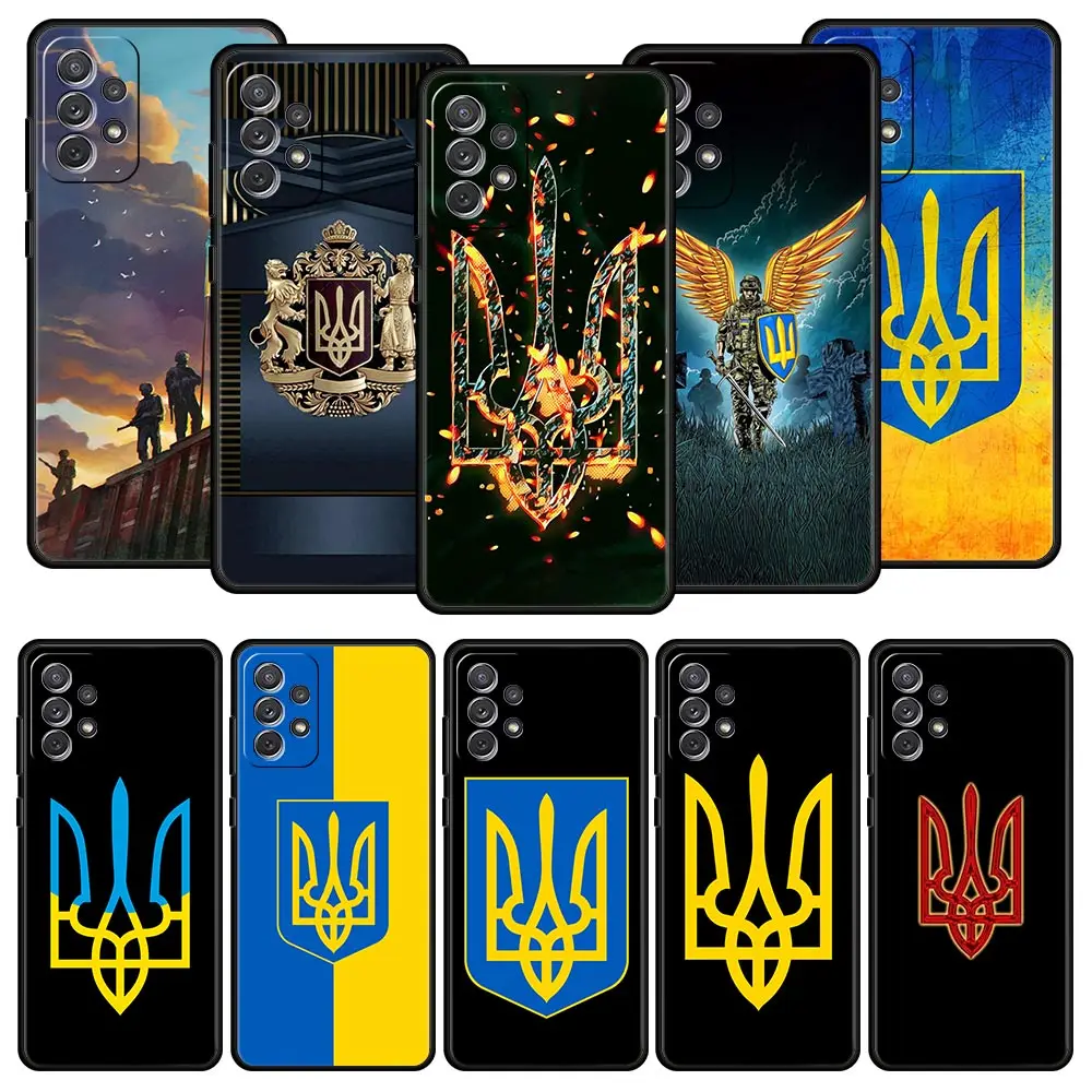 Ukraine Flag Phone Case For Samsung Galaxy A13 4G A52 A33 5G A53 A73 A03 A23 A03s A21s A51 A71 A31 A11 A41 M21 M22 M31 A01 Cover