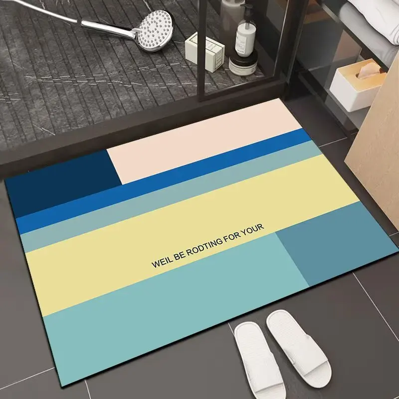 Diatom mud leave-in kitchen non-slip, waterproof and oil-proof water-absorbing oil-absorbing foot mats, new anti-dirty mats
