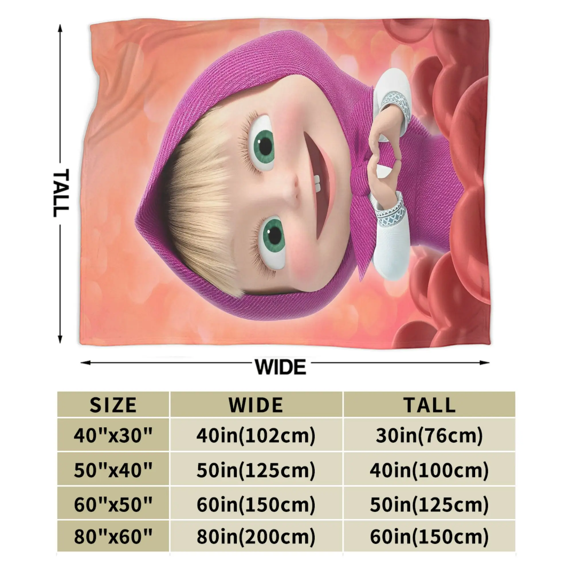 بطانيات ماشايس من الفلانيل مريحة وخفيفة الوزن ورفيعة لمفارش الفراش