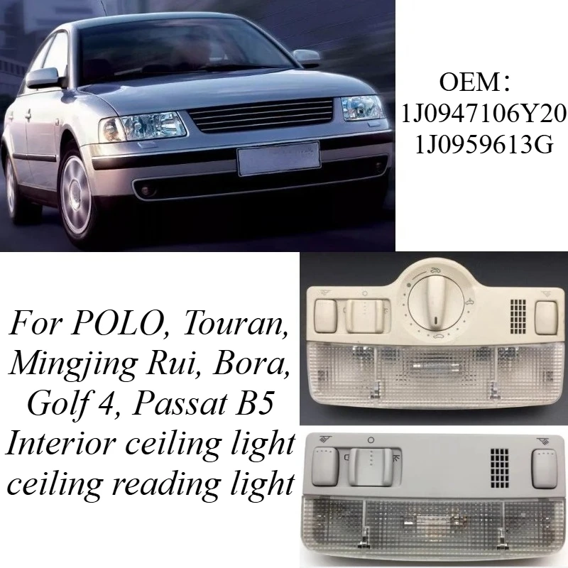 For VW Group Polo Touran Octavia Bora Golf 4 Passat B5 LED Dome Light Map Reading Lamp Direct Replacement Auto Interior Lighting