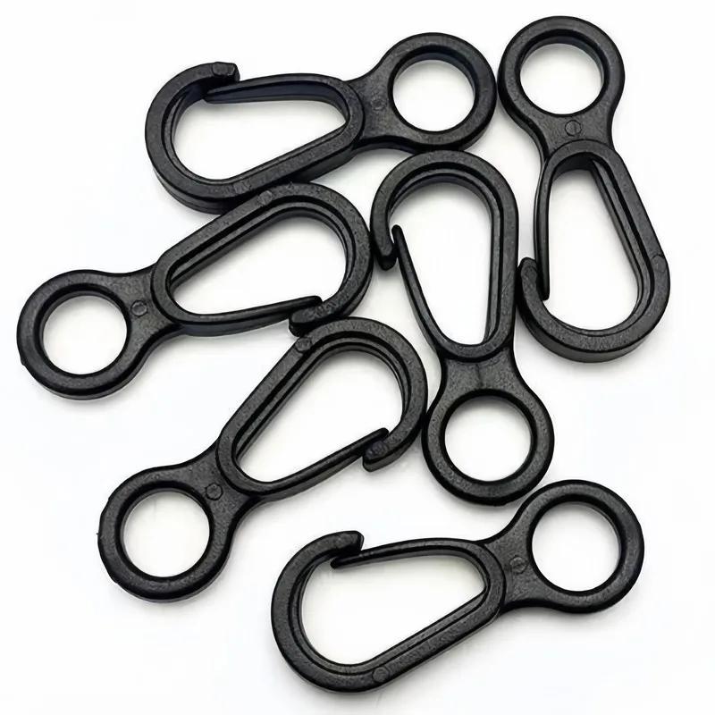 Pack of 63 Multi-purpose Snap Hooks, Quick Release, for Camping, Keychains and Home Storage, Easy to Install