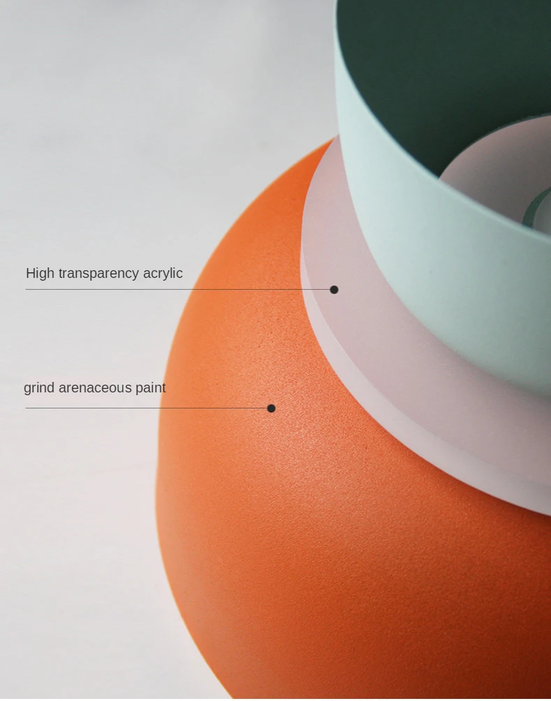 Modern Macaron Led Pendant Lamp Colorful Hanging Suspension Study Dining room Bedside Bedroom Chandelier Lighting lamp shades