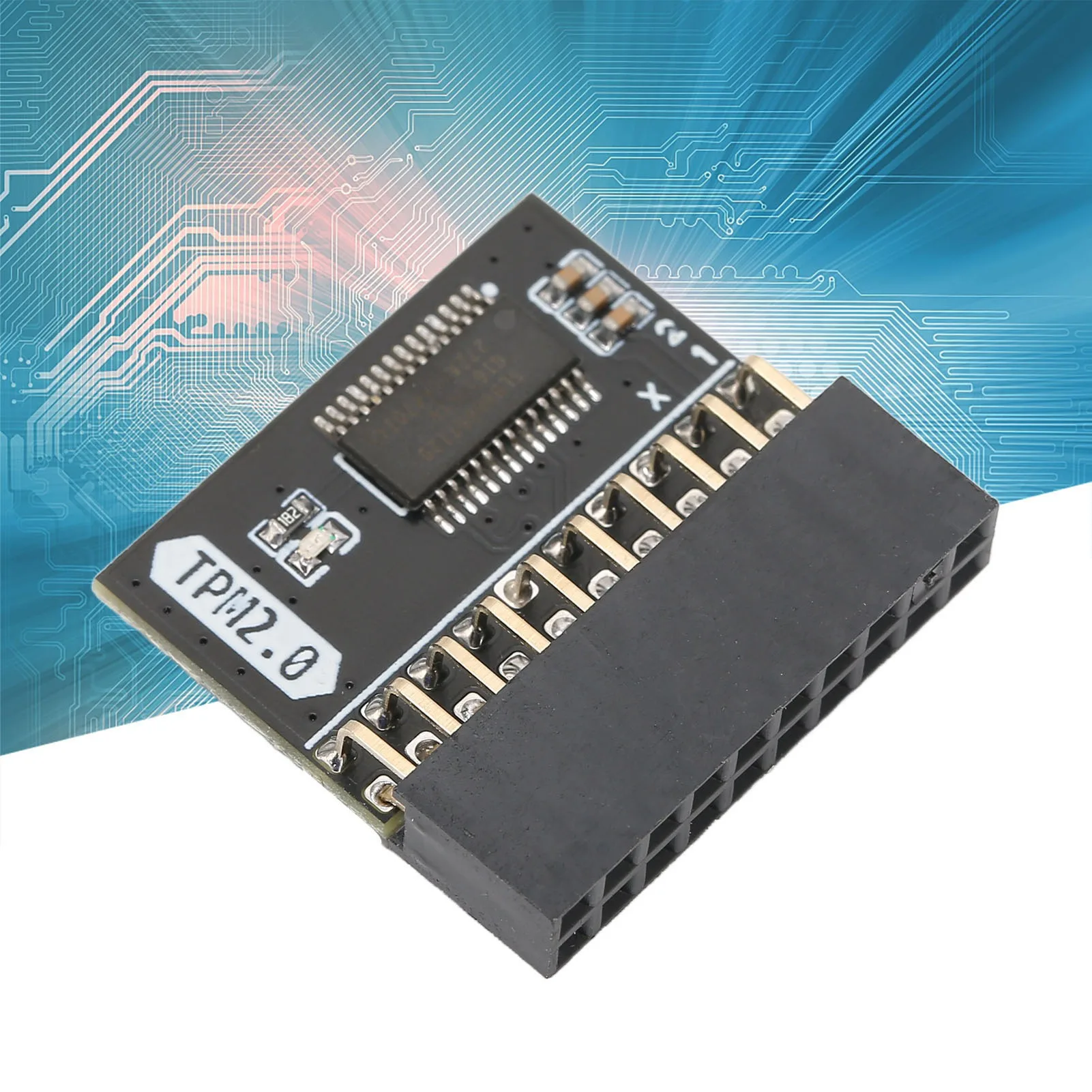 TPM Module TPM 2.0 Encryption Security Module 20Pin Standalone Crypto Processor TPM 2.0 Module for Win11 for  for