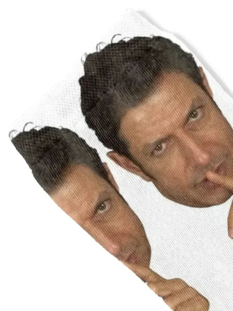 Jeff Goldblum Shush Face Socks cool compression Rugby Socks Girl Men's