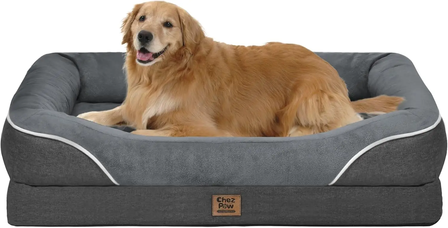 

Washable Orthopedic Large Dog Bed with Removable Foam, Waterproof and Non-Slip Bottom for Extra Large Dogs