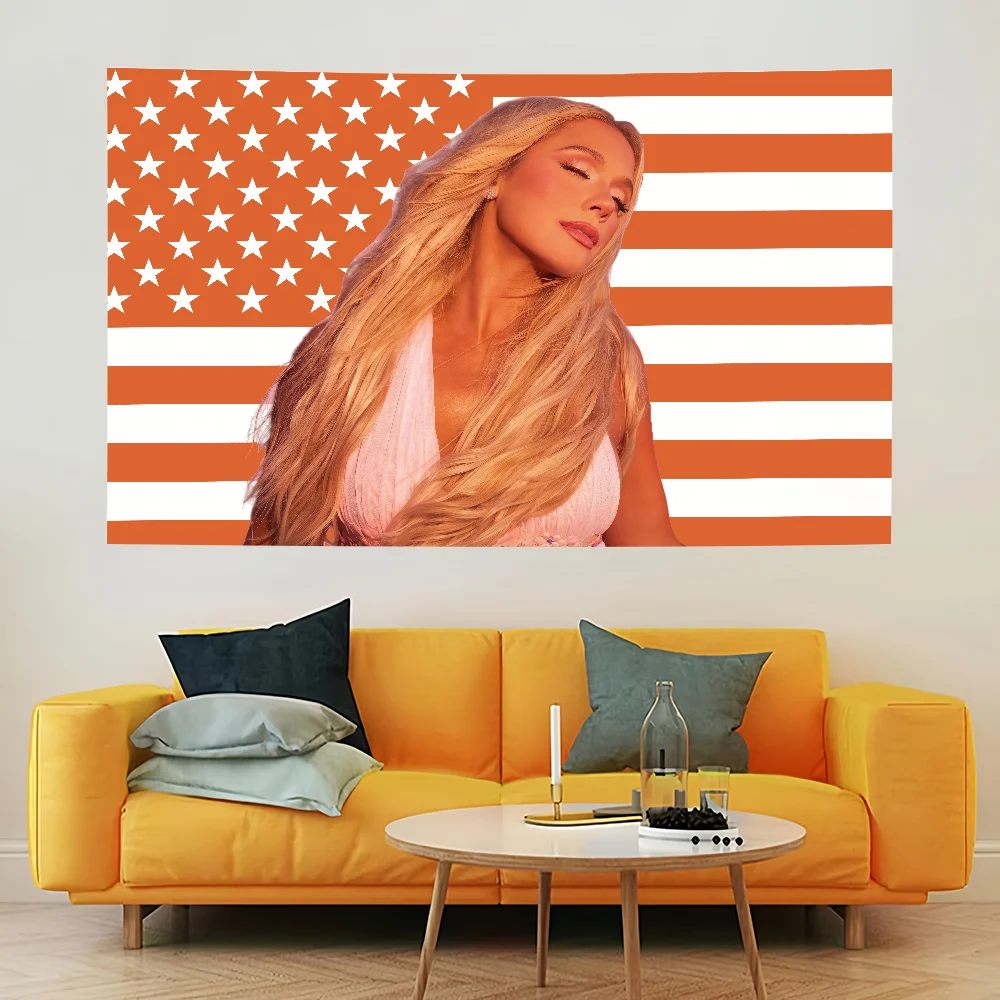 Singer M-Megan Moroney Cloud 9 Flagge, langlebig, für den Innen- und Außenbereich, festliche Dekoration, klassisches Design, für Stangen, Wände, Zimmer, Banner – Detail 6
