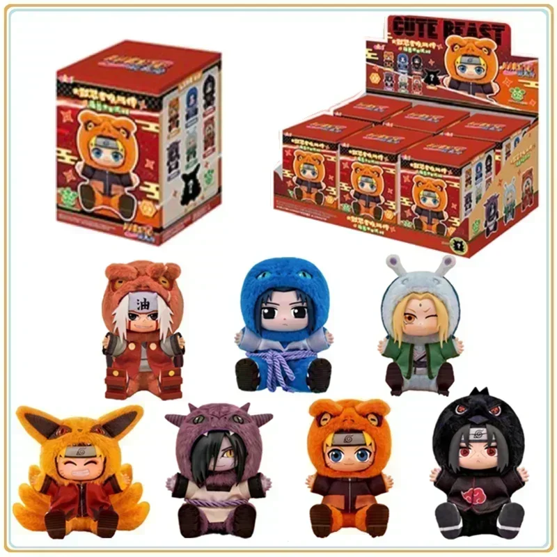 Nowy Eaki Naruto V2 Blind Box Shippuden Beast Party Pajamars Naruto Anime Kawaii Lalka Ruchoma Figurka Itachi Uzumaki Słodkie Prezenty