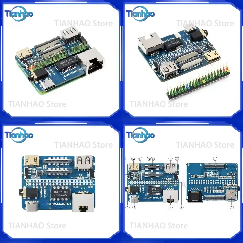 CM4 Size Expansion Board Multi Interface Computing Module Base Plate for Raspberry Pi CM4