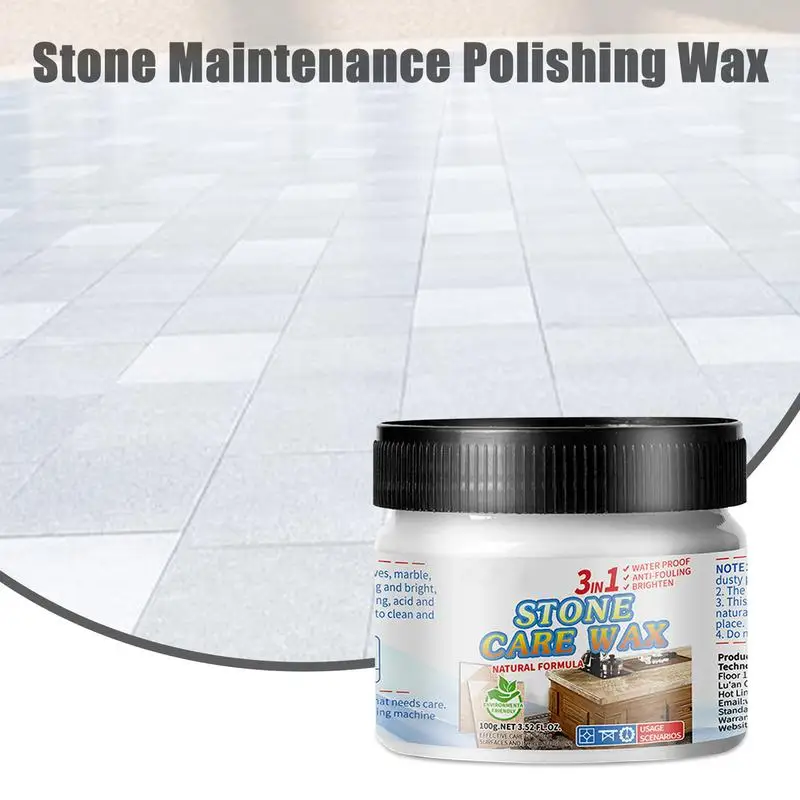 Rock Polishing Kit Finishing Wax For Granite Marble Enhance Your Natural Stone Wax Finish Stone Polishing Care Wax Granite