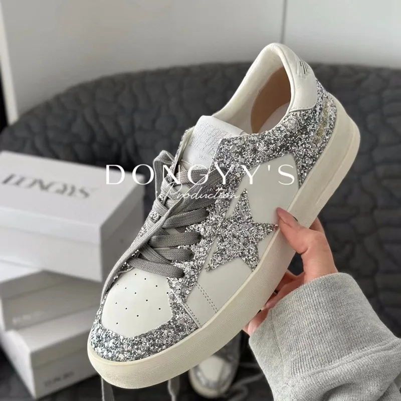 Small white shoes female spring and fall new star shoes flat bottom Korean version of the casual fashion hundred board shoes